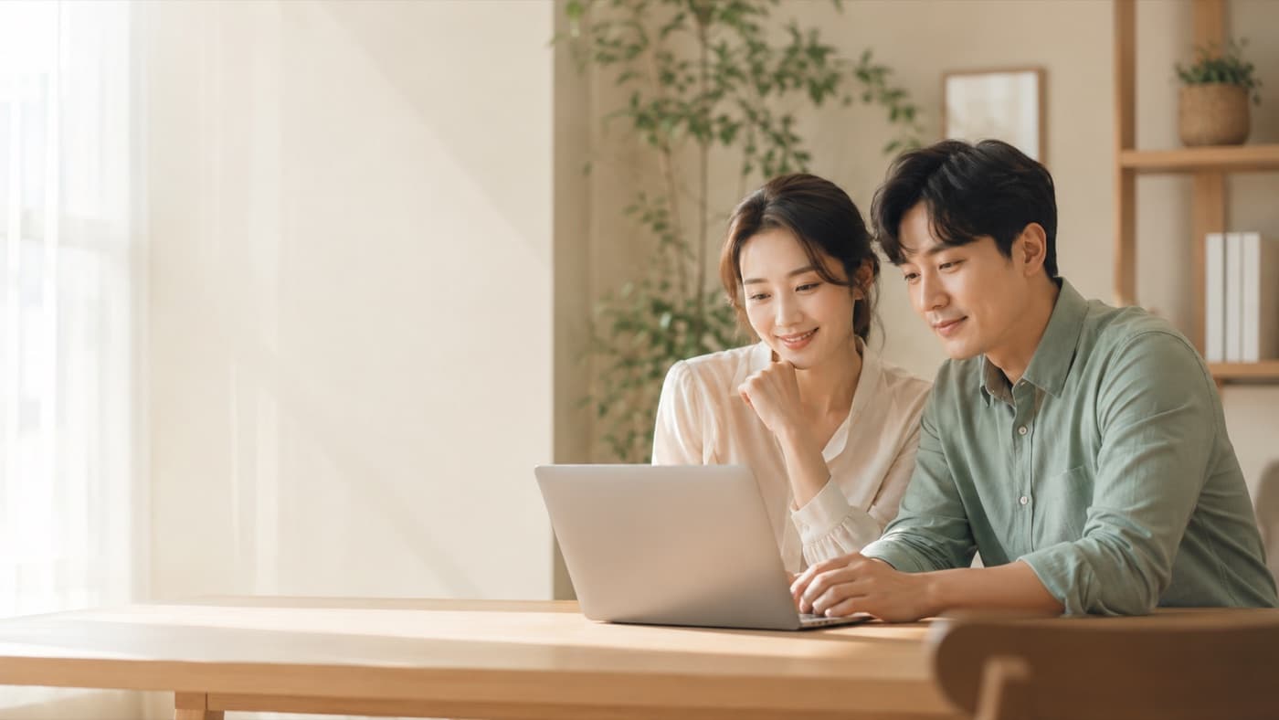 난임병원 선택을 함께 고민하는 부부